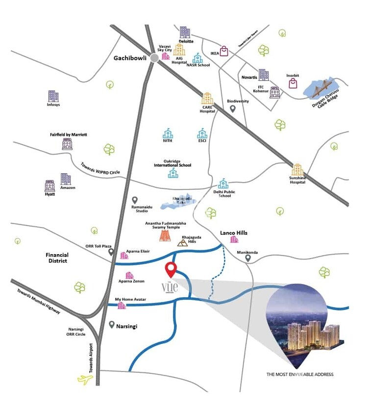 Raghuram The Vue Residences Location Image