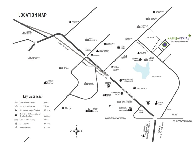 Raheja Vistas Location Image