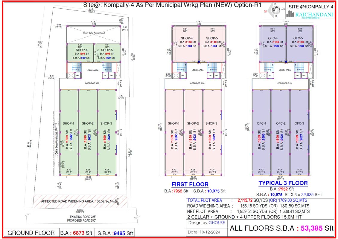 Raichandani 5 Star Floor Plans