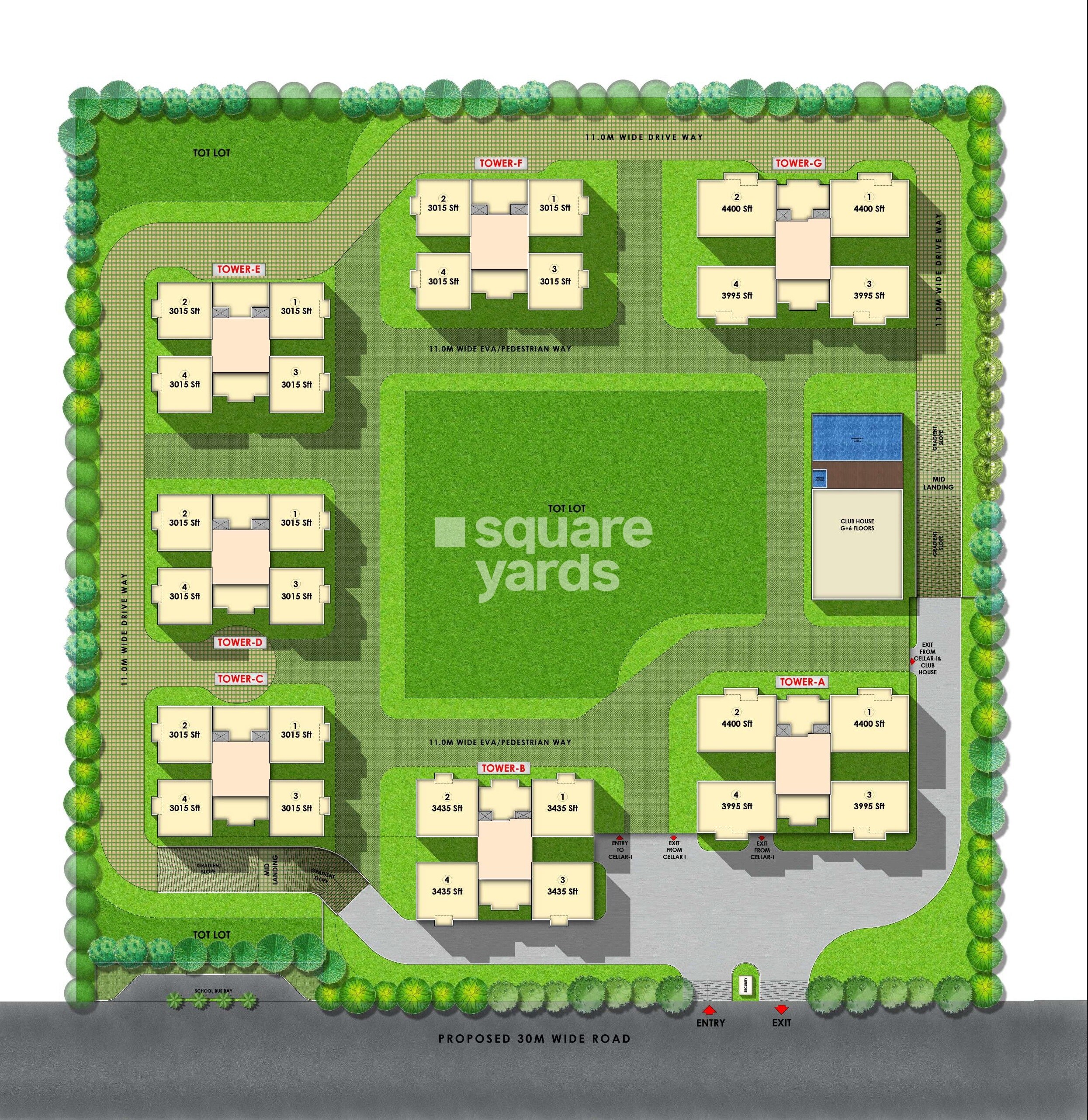 Rajapushpa Aurelia Master Plan Image 1