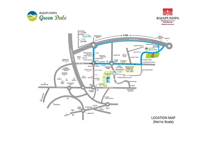 Rajapushpa Green Dale Location Image