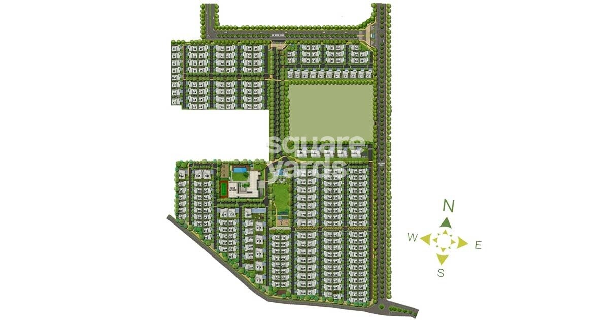 Rajapushpa-Green-Dale_a green and white model of a green and white model of a green and