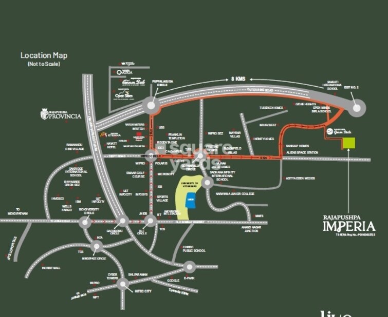 Rajapushpa Imperia Location Image