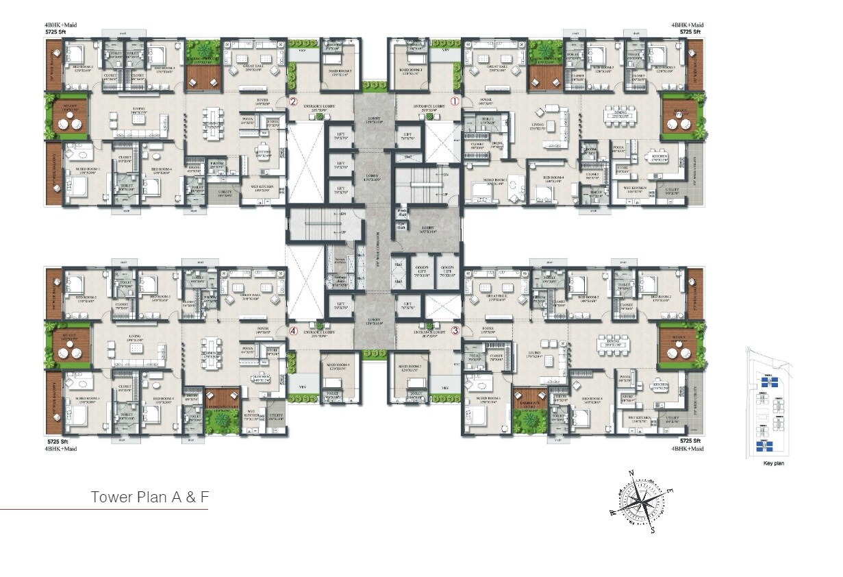 Rajapushpa Infina Floor Plans 1