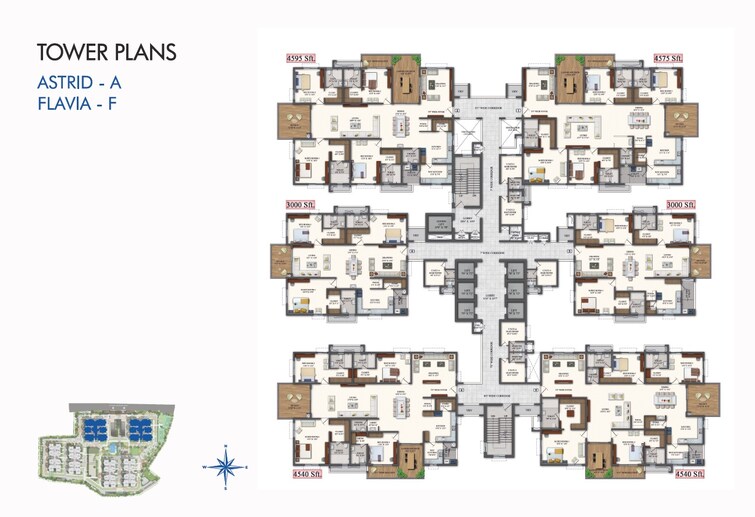 Rajapushpa Pristinia Floor Plans 1