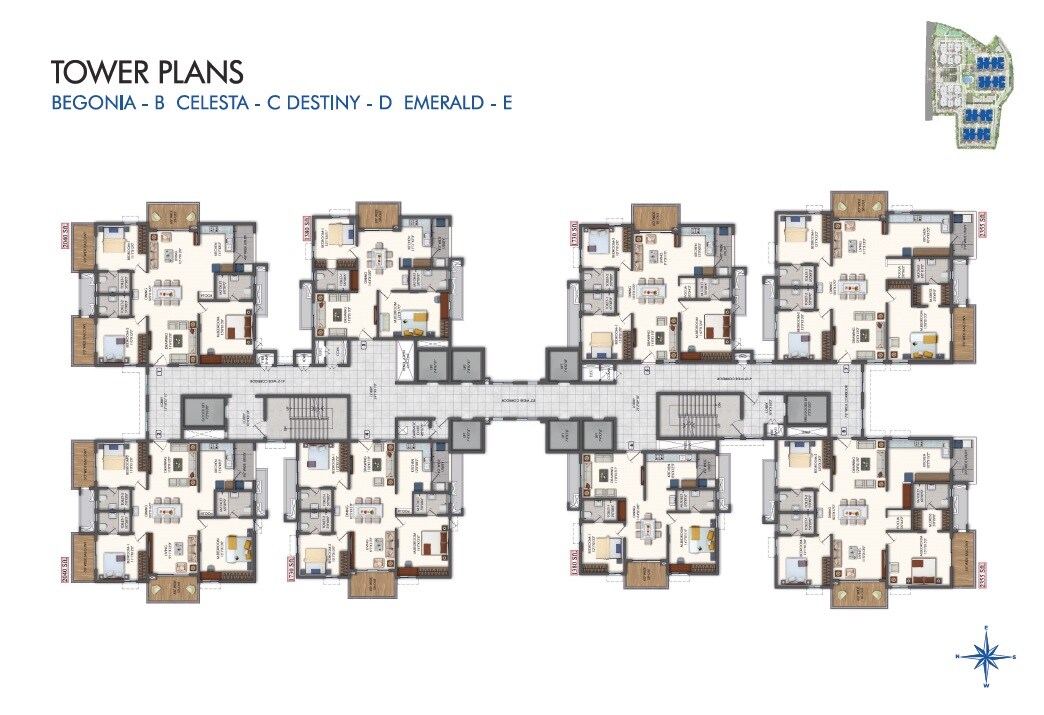 Rajapushpa Pristinia Floor Plans 2