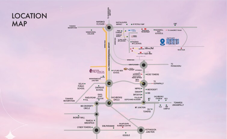 Rajapushpa Pristinia Location Image