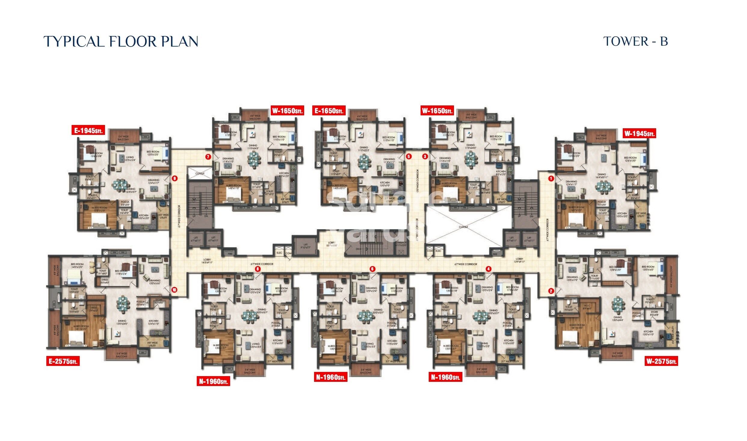 Rajapushpa Regalia Floor Plans 2
