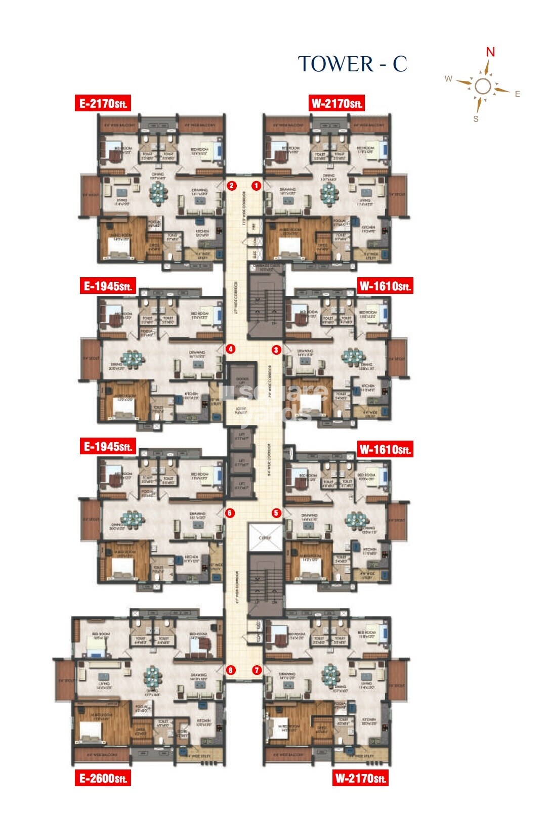 Rajapushpa Regalia Floor Plans 3