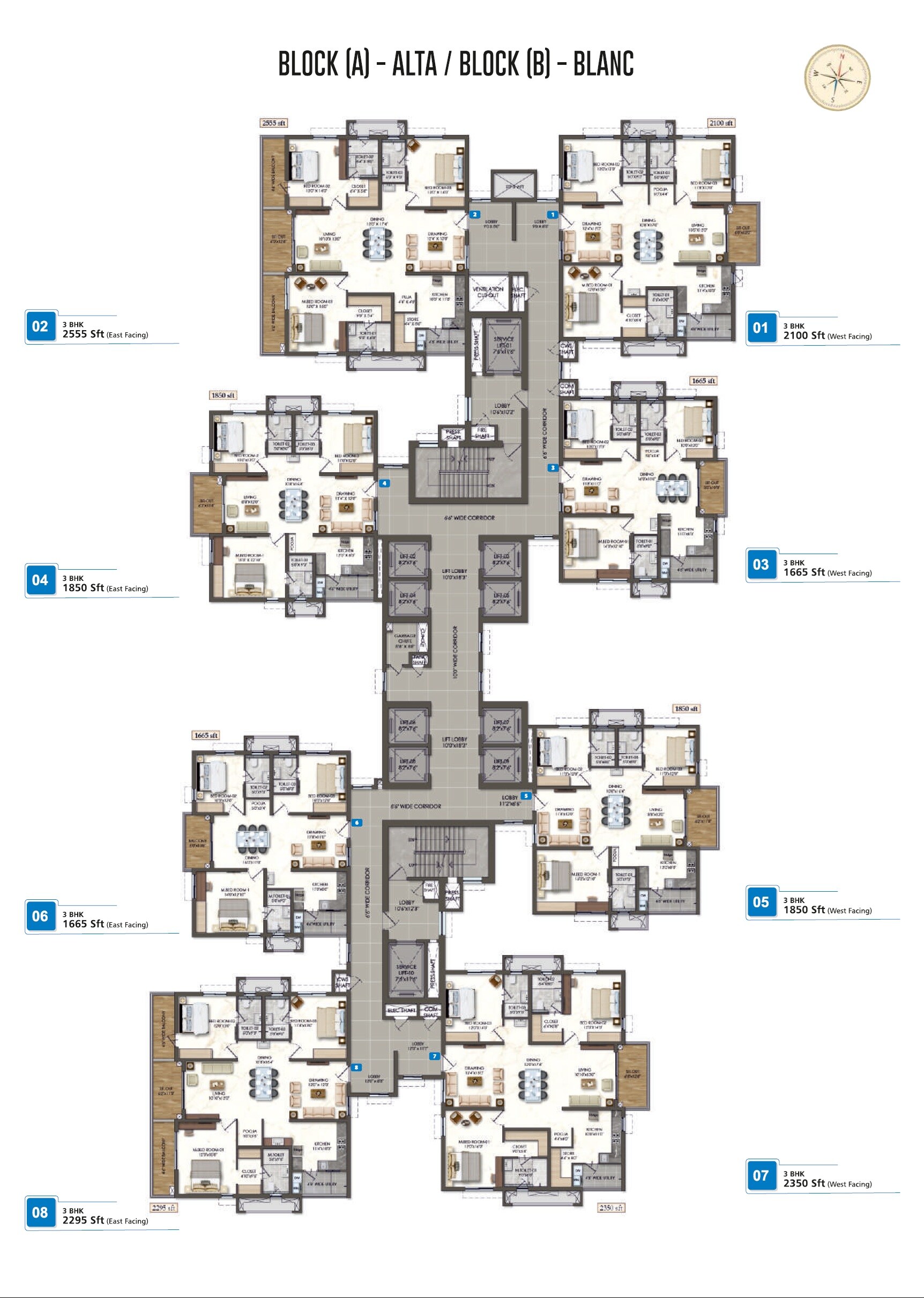 Rajapushpa Sierra Floor Plans