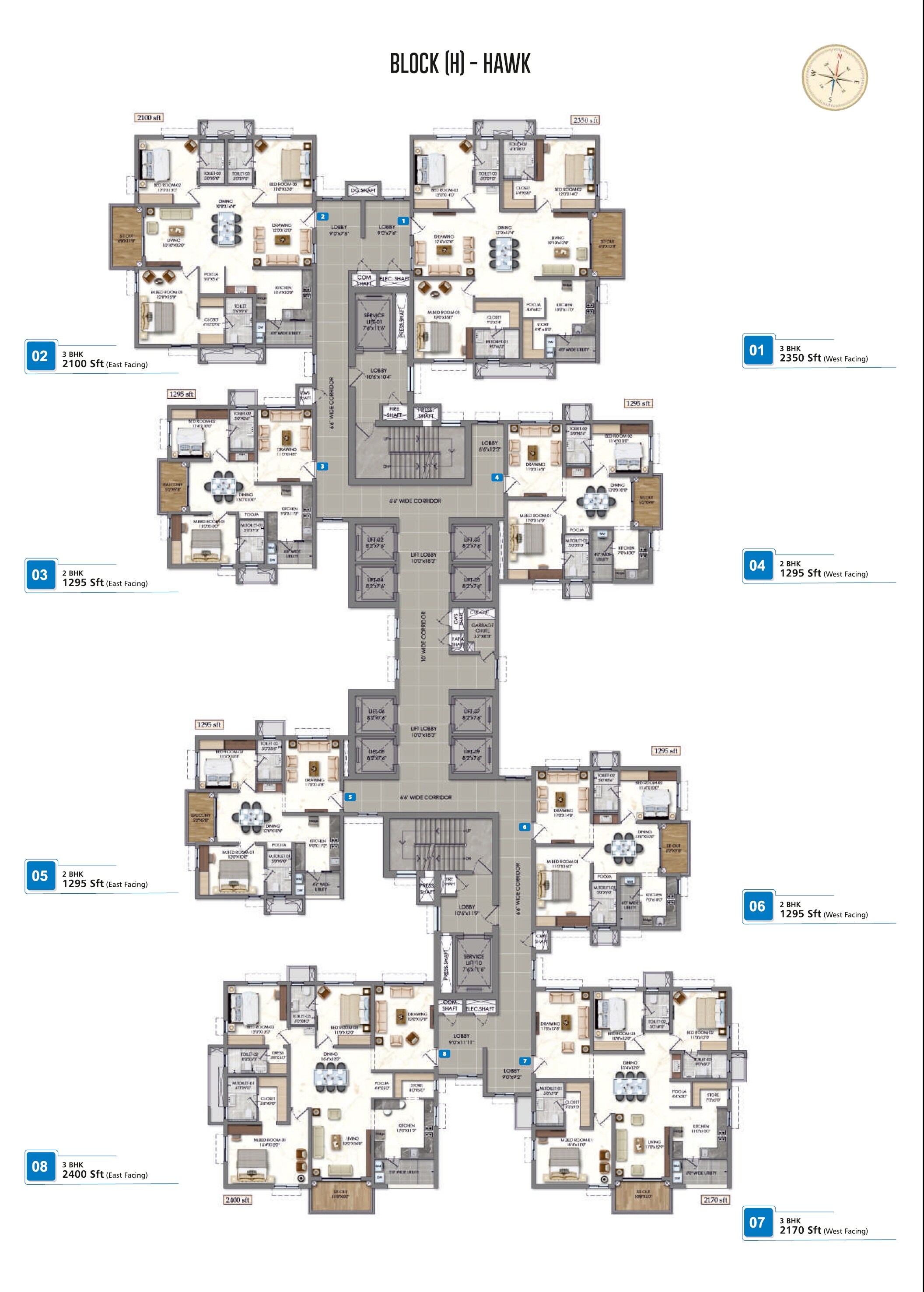 Rajapushpa Sierra Floor Plans