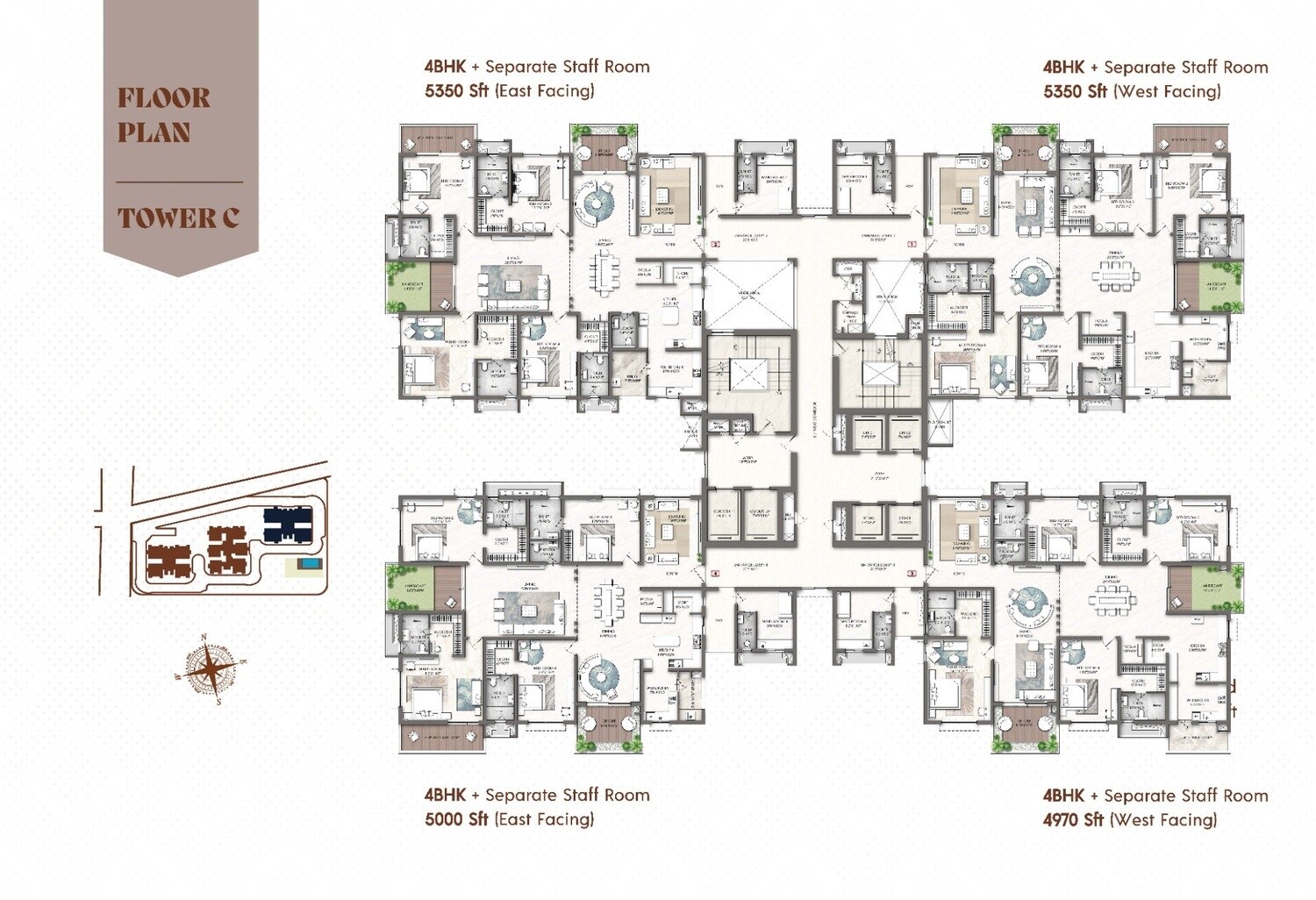 Rajapushpa Skyra Floor Plans 1
