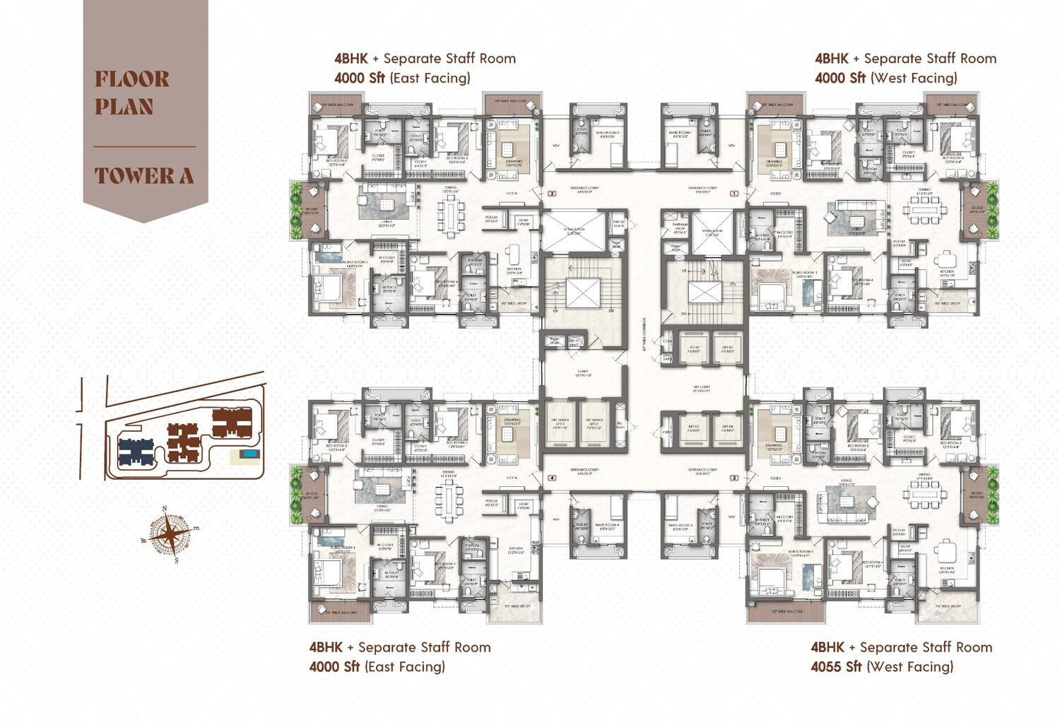 Rajapushpa Skyra Floor Plans 2