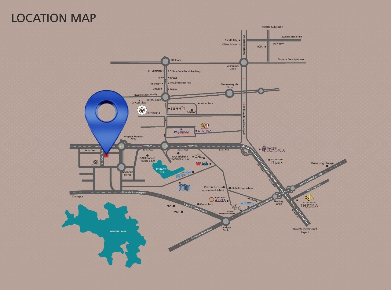 Rajapushpa Skyra Location Image