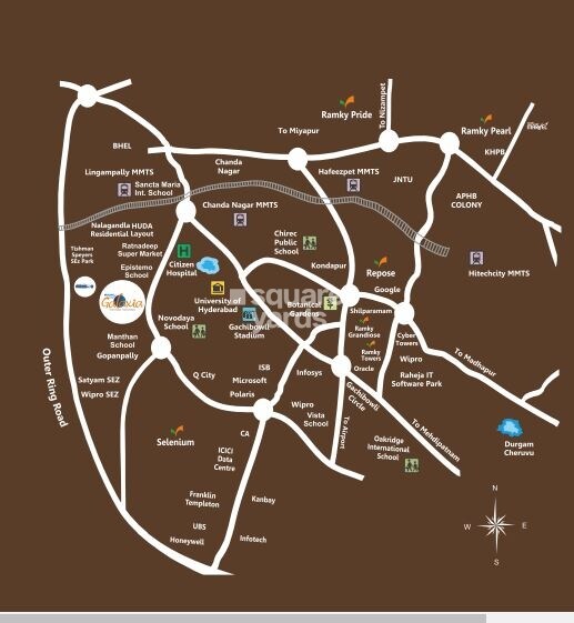 Ramky One Galaxia Location Image