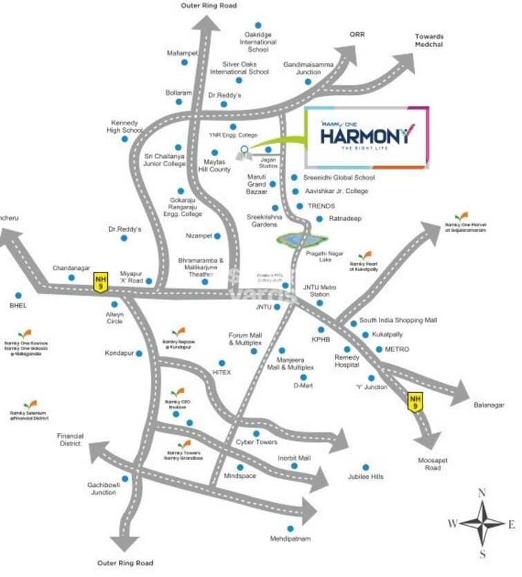 Ramky One Harmony Location Image