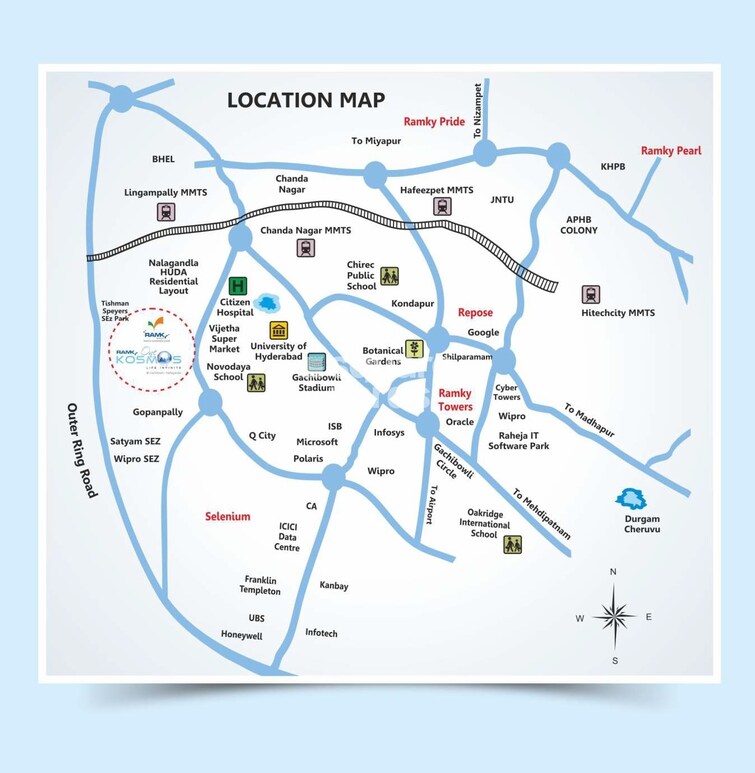 Ramky One Kosmos Location Image