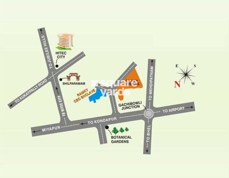 Ramky Towers Location Image