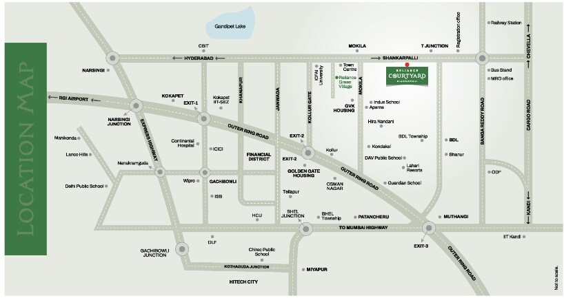 Reliance Courtyard Location Image