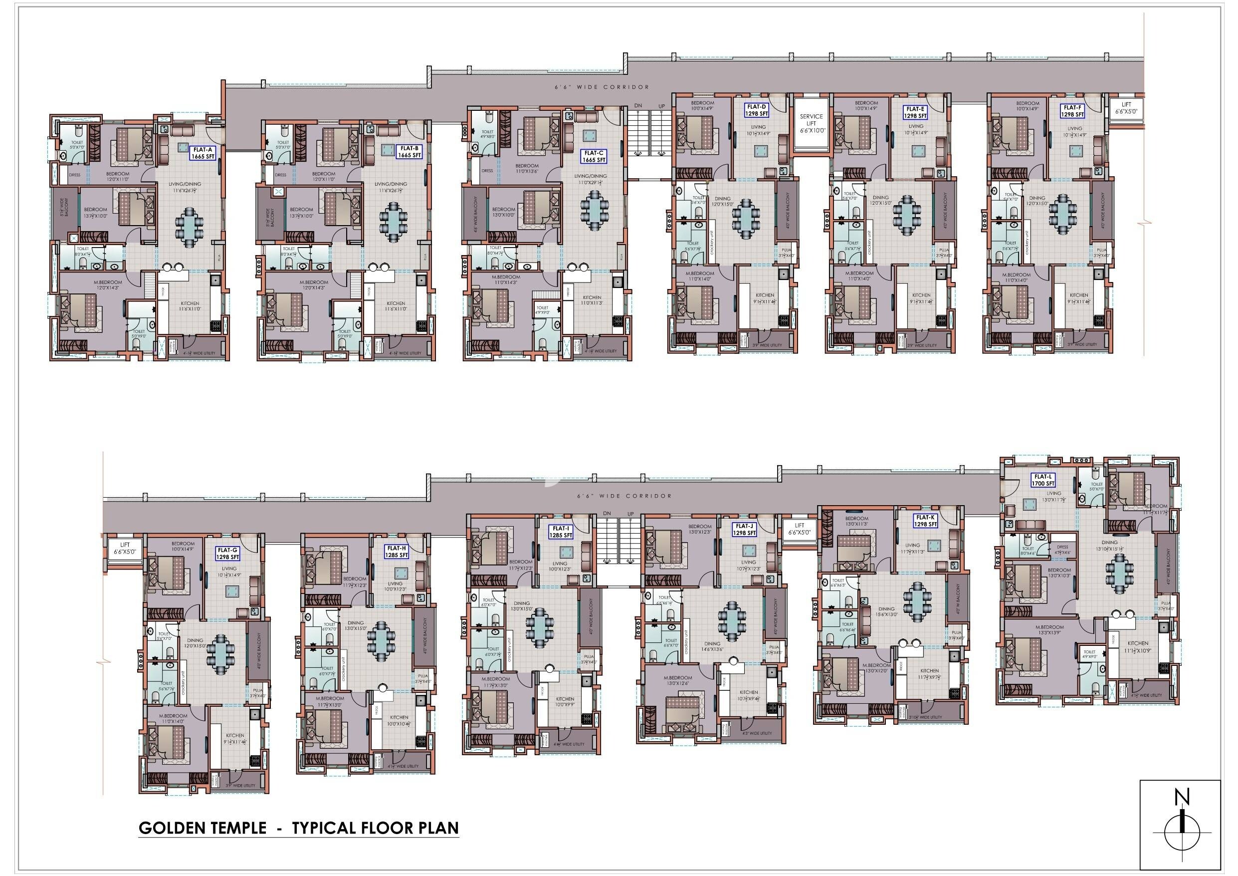 Riddhi Golden Nest Floor Plans