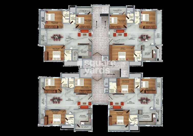 Rock Hilton Heights Floor Plans