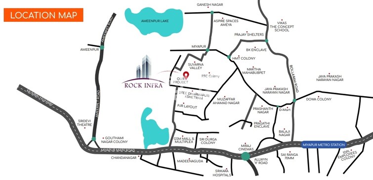 Rock Hilton Heights Location Image