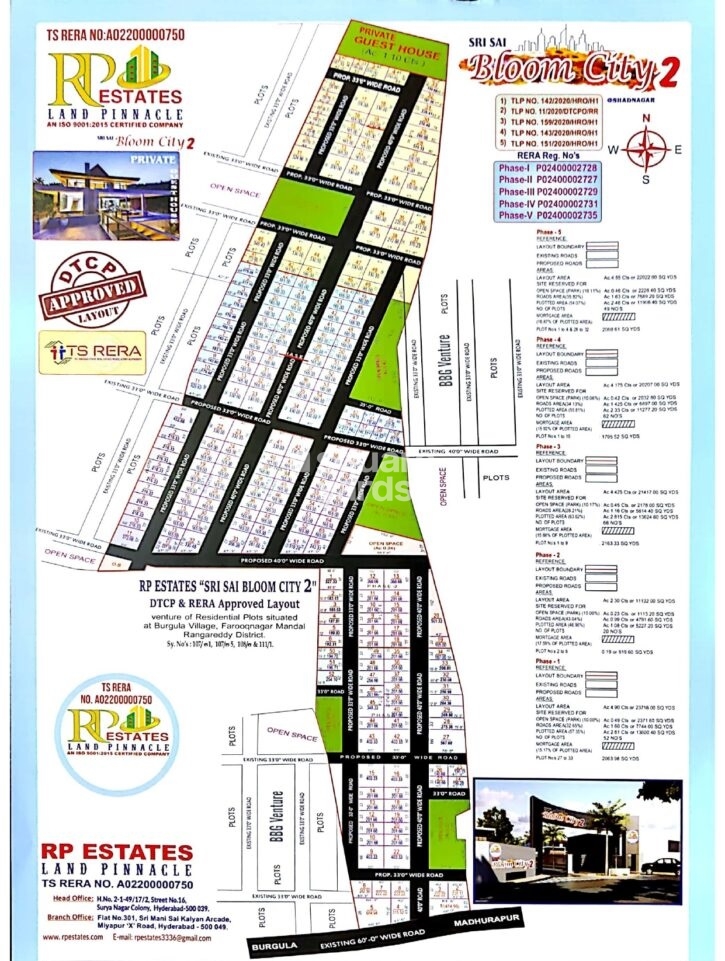 RP Sri Sai Bloom City 2 Master Plan Image