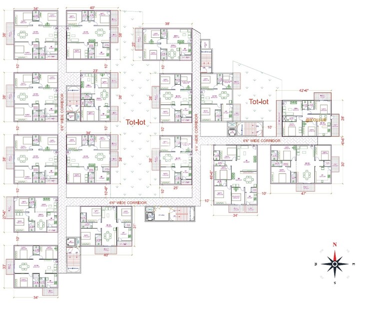 RSR The Garden View Apartments Floor Plans