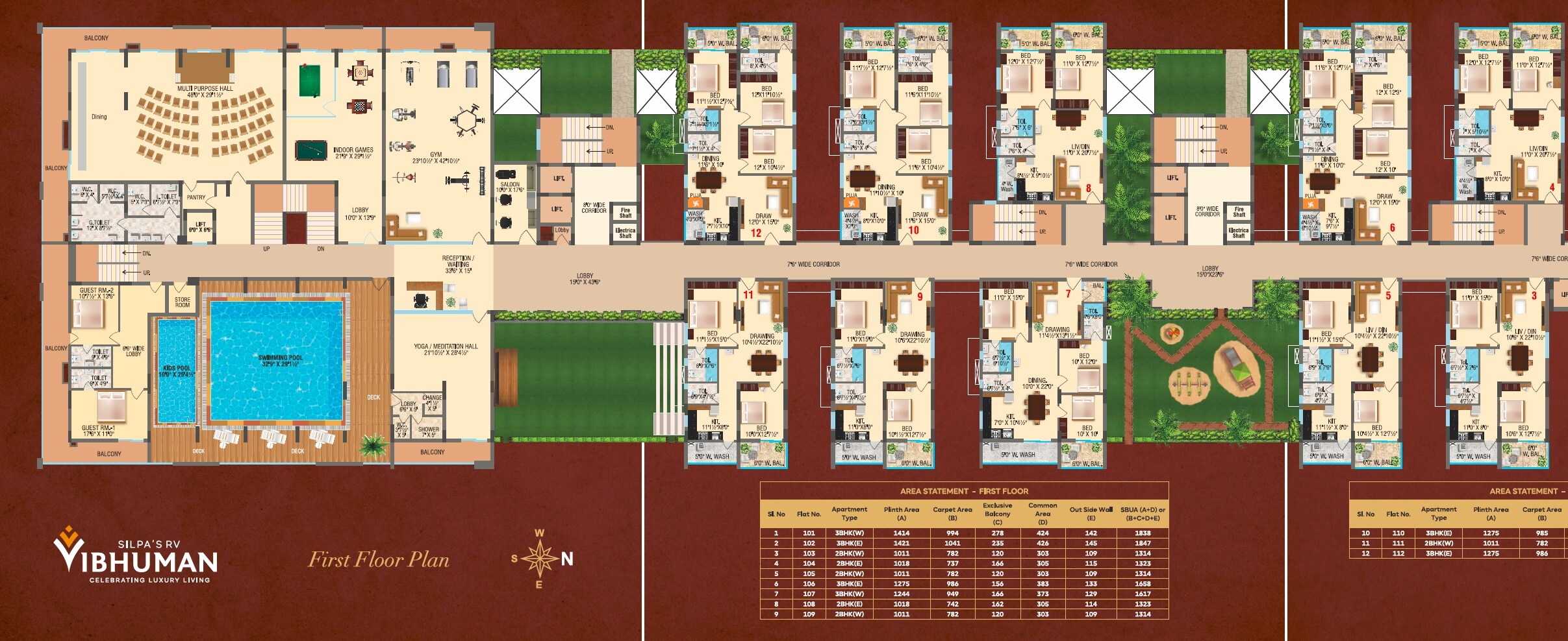 RV Vibhuman Floor Plans