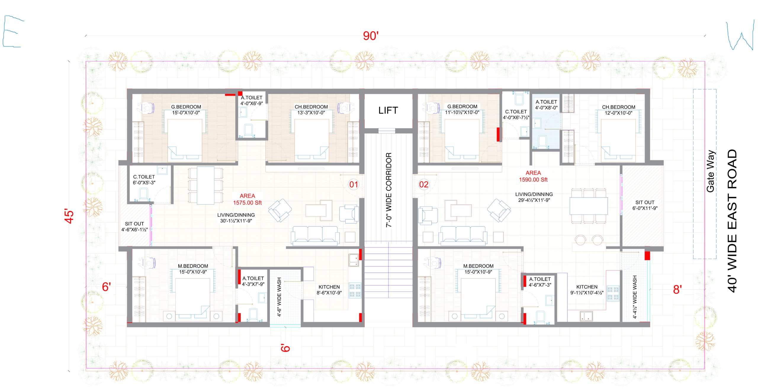 Saanvi Aranya Homes Floor Plans