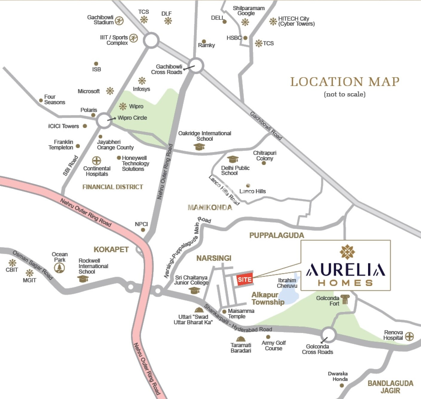 Saanvi Aurelia Homes Location Image