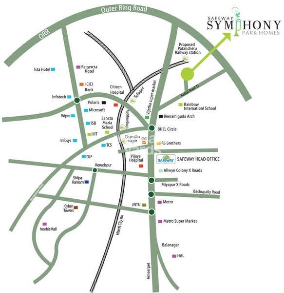 Safeway Symphony Park Homes Location Image