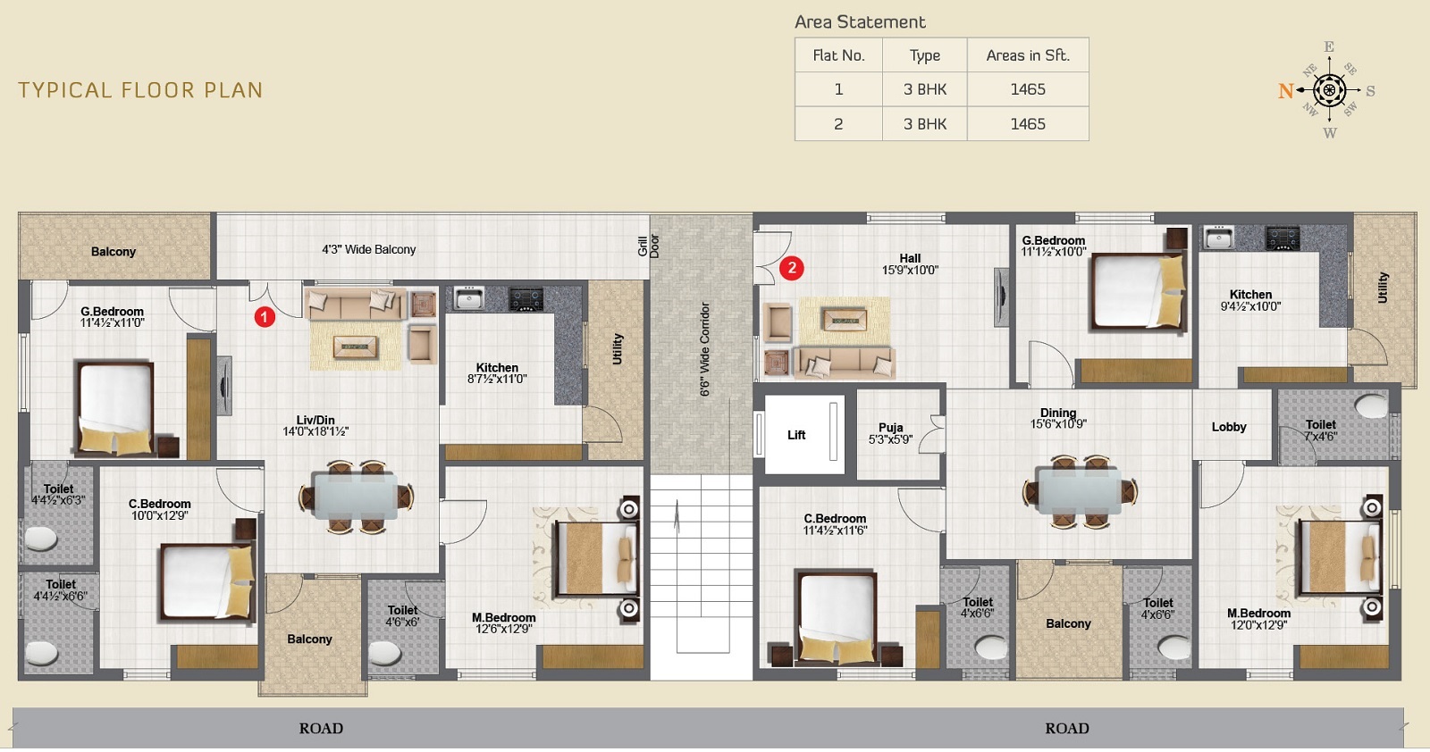 Sai Srinivasa Luxuria Floor Plans