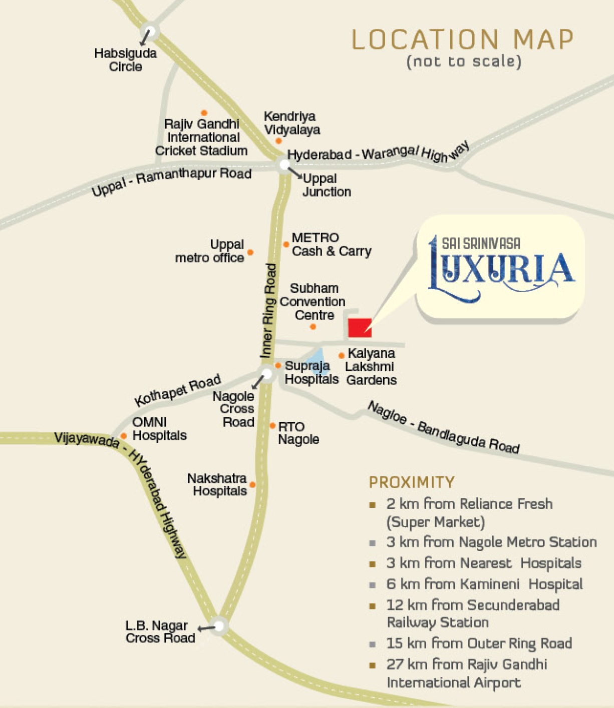 Sai Srinivasa Luxuria Location Image