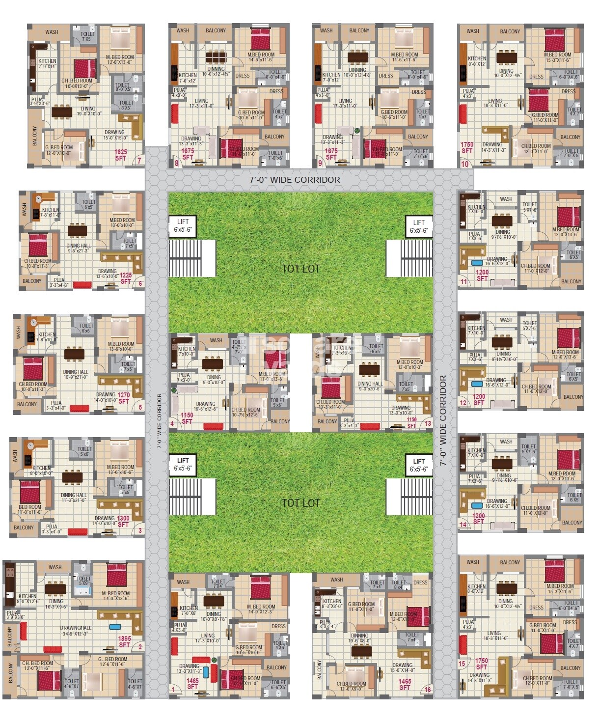Sai Tejas Challa Elite Floor Plans