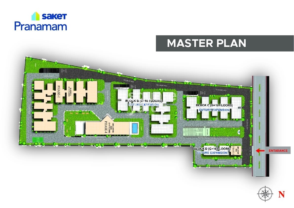 Saket Pranamam Block B And Block D Master Plan 1