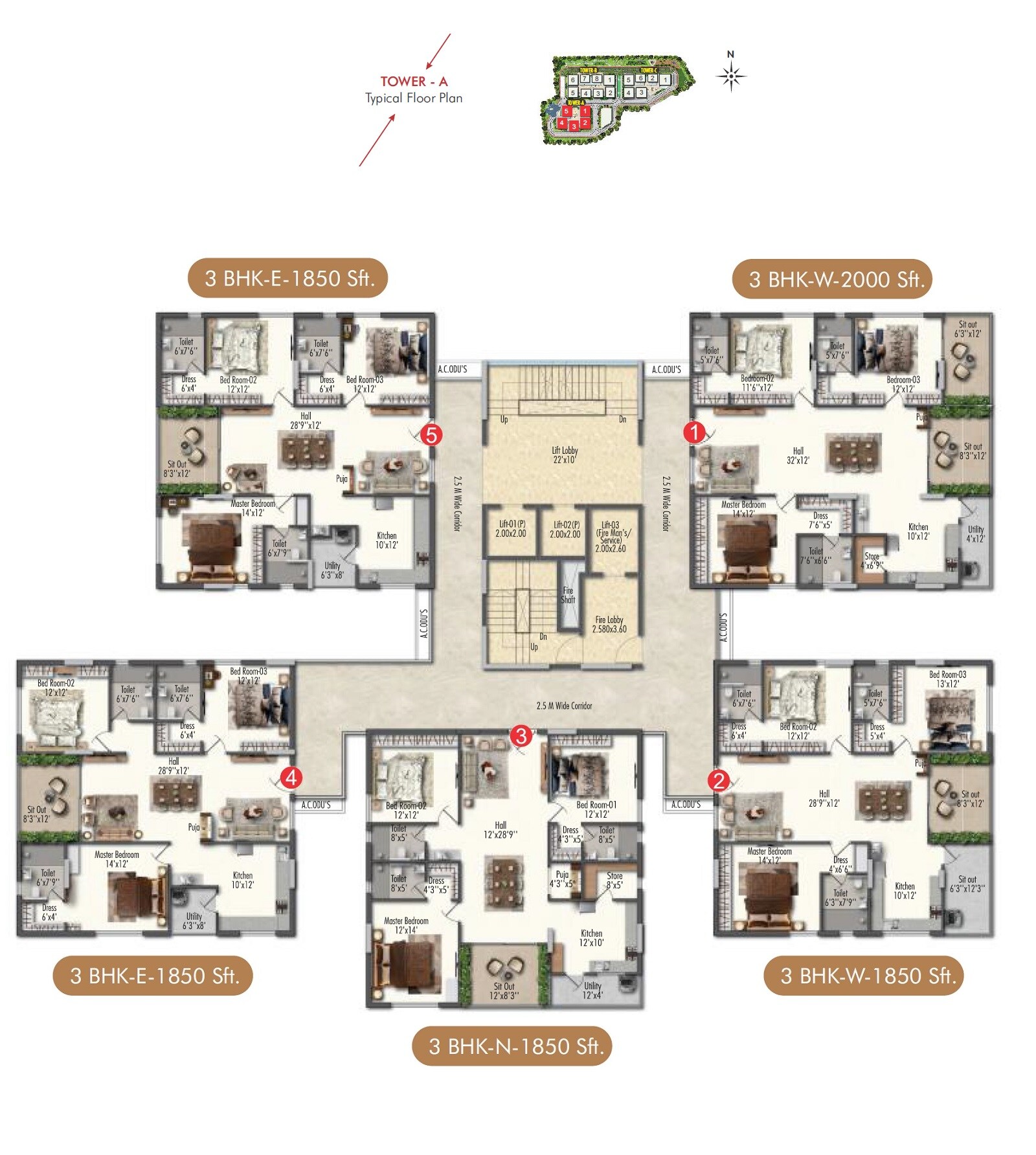Samracana Swasthi Floor Plans 1