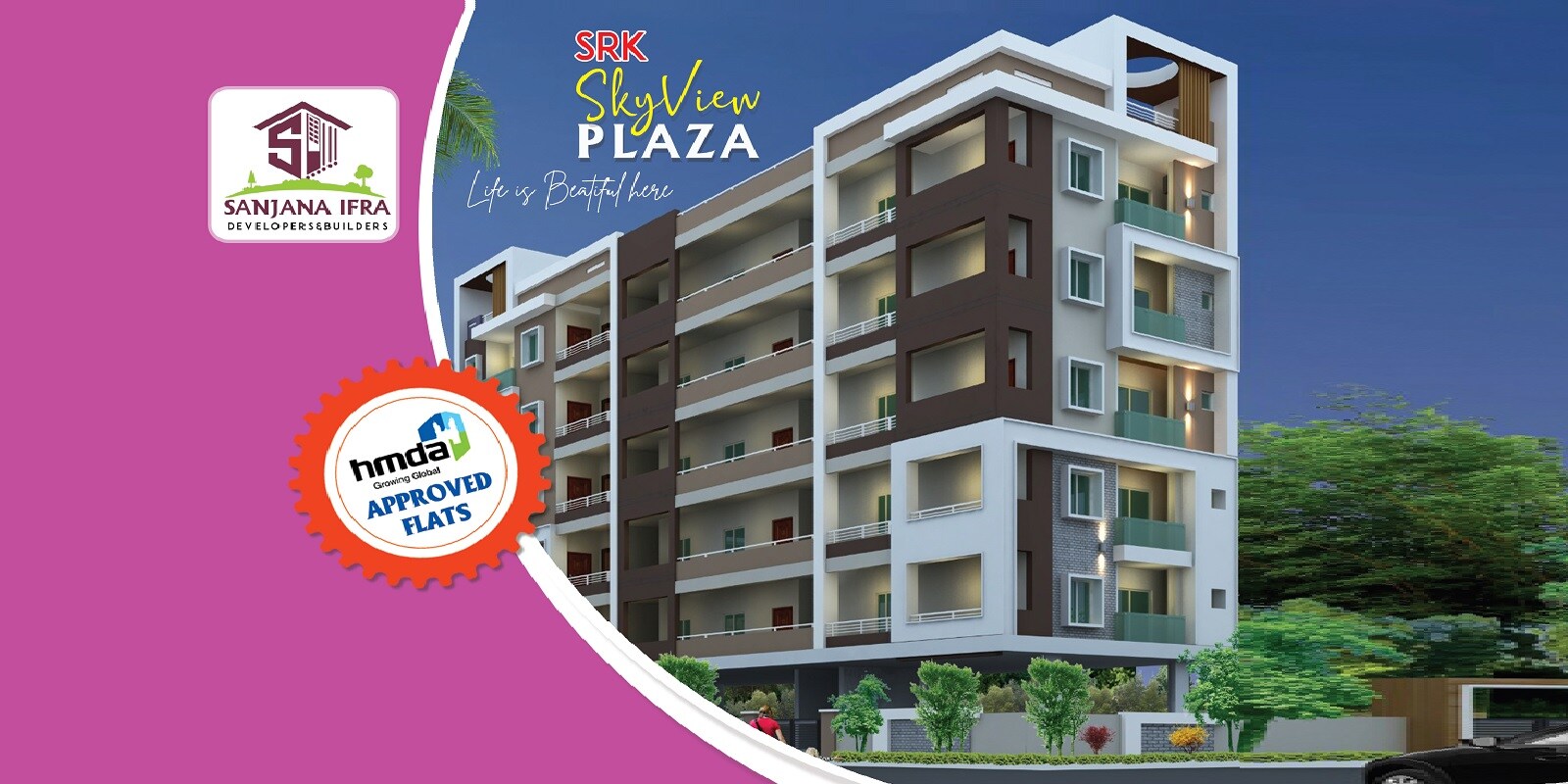 Sanjana SRK Skyview Plaza residential project in Boduppal