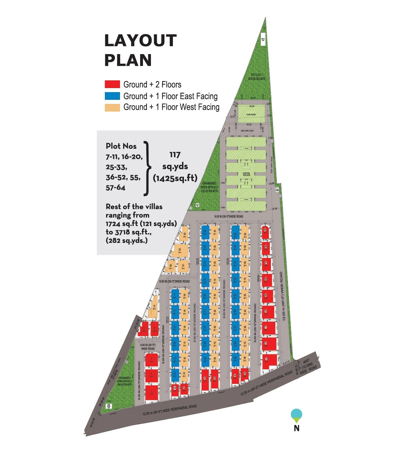 Sanman Trinity Arya Villas Master Plan 1