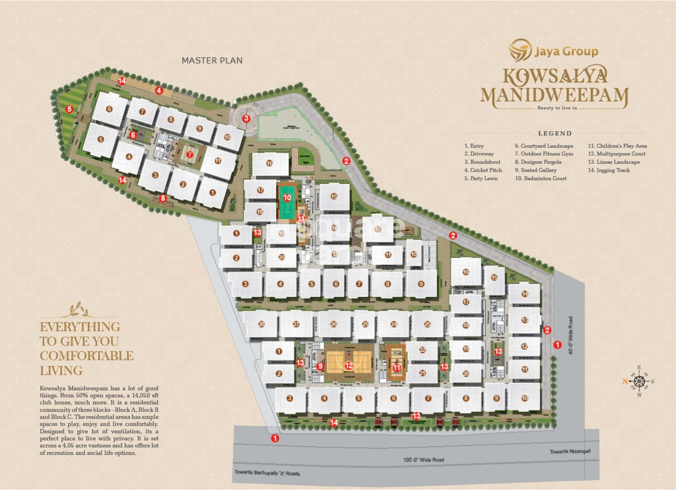 Sanvi Kowsalya Manidweepam Master Plan Image