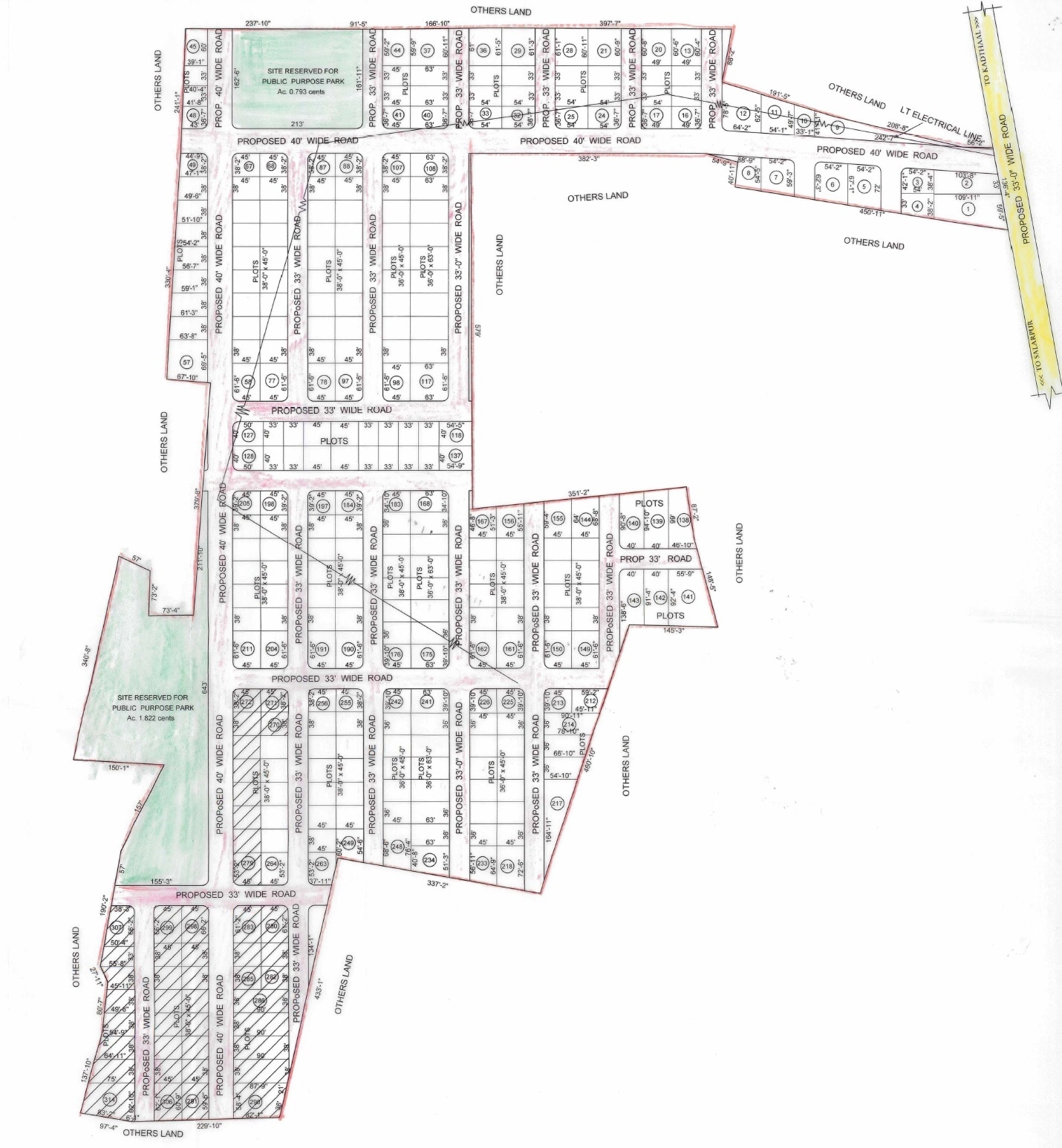 Sark Green South Tulips Master Plan 1