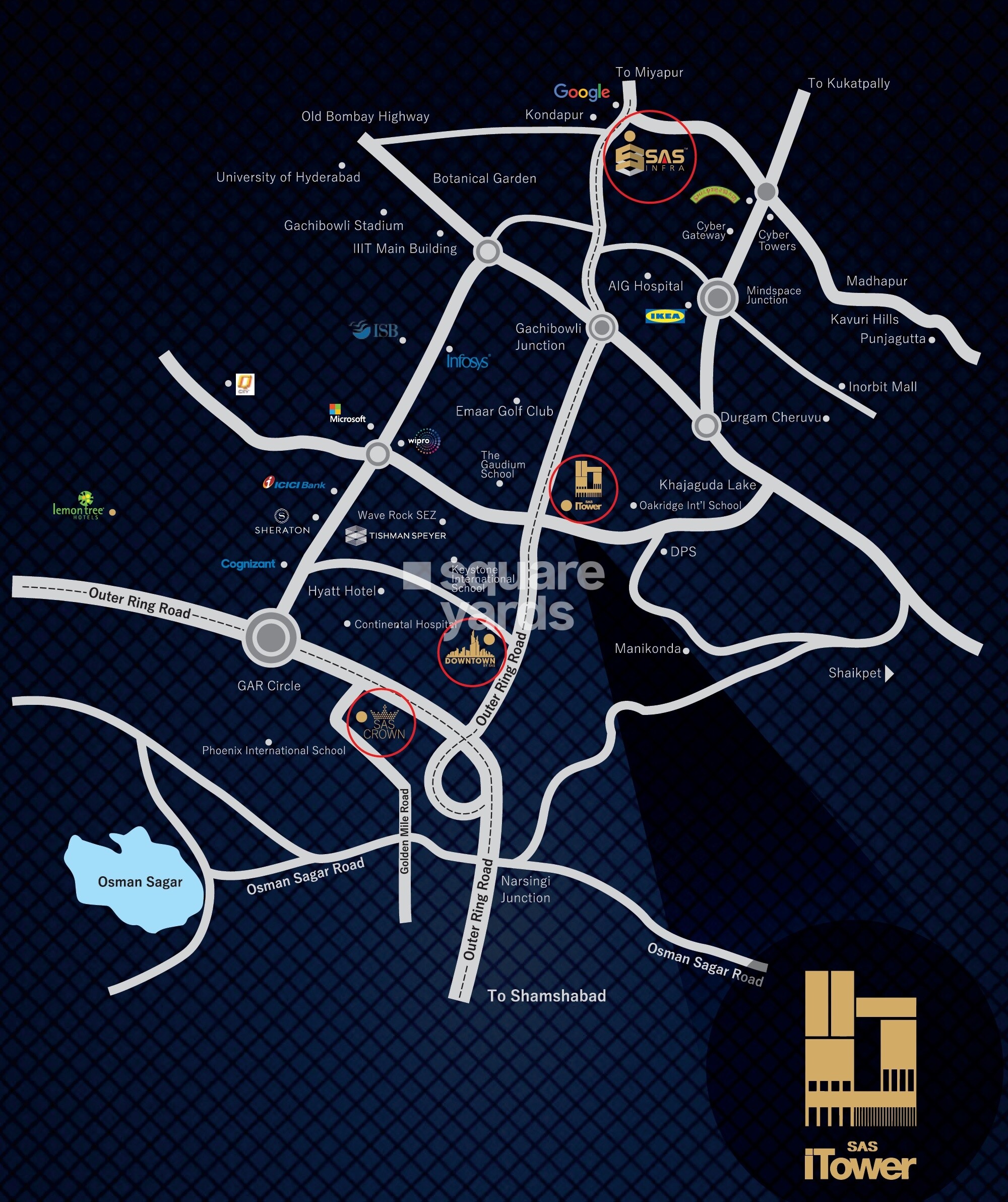 SAS iTower Location Image