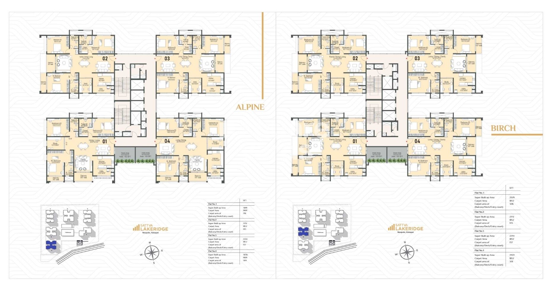 Sattva Lakeridge Floor Plans