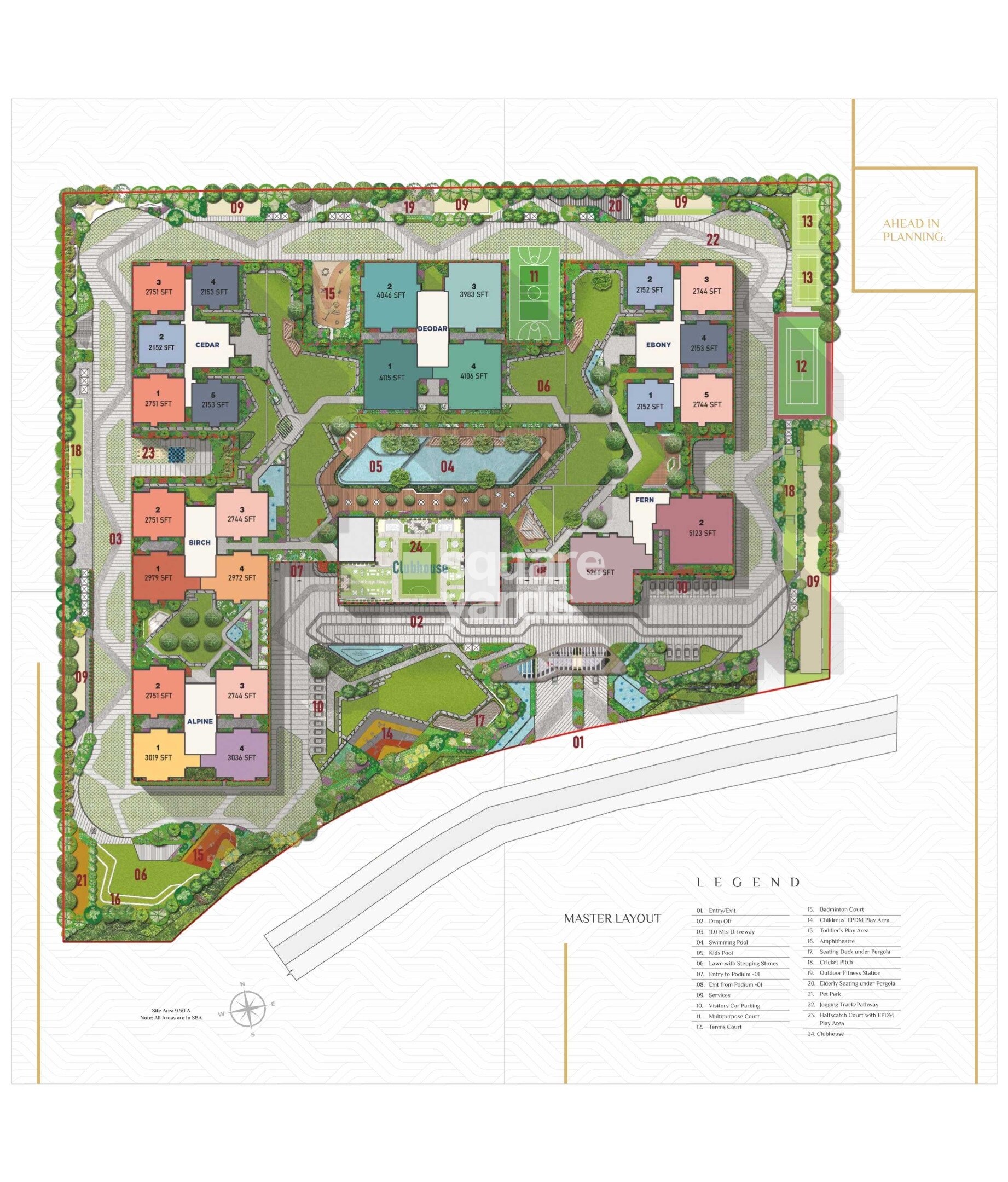 Sattva Lakeridge Master Plan Image