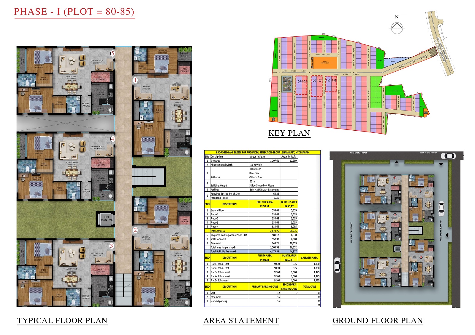 Sensation Lake Breeze Seshadri Floor Plans