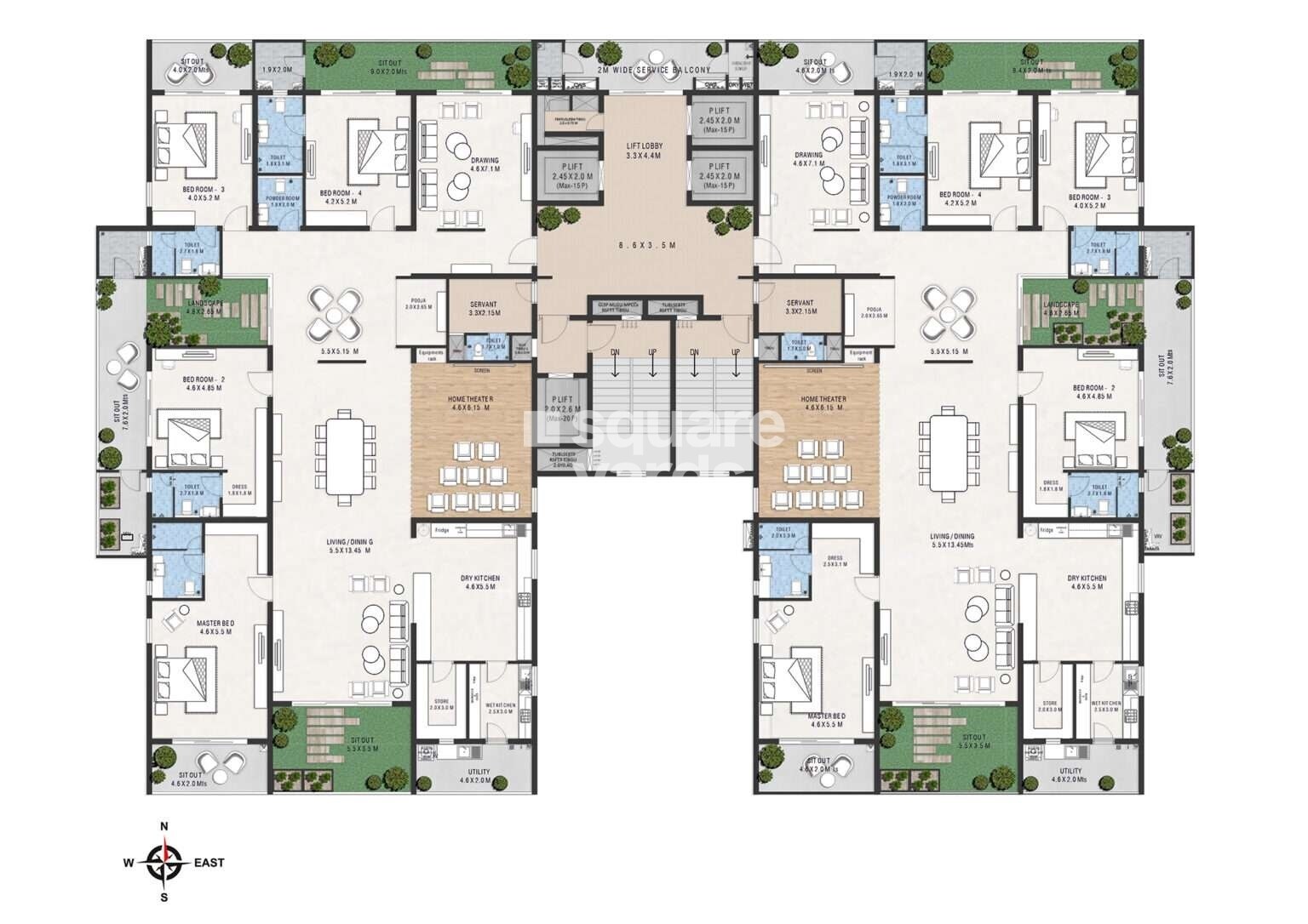 Shangrila Abbham Floor Plans