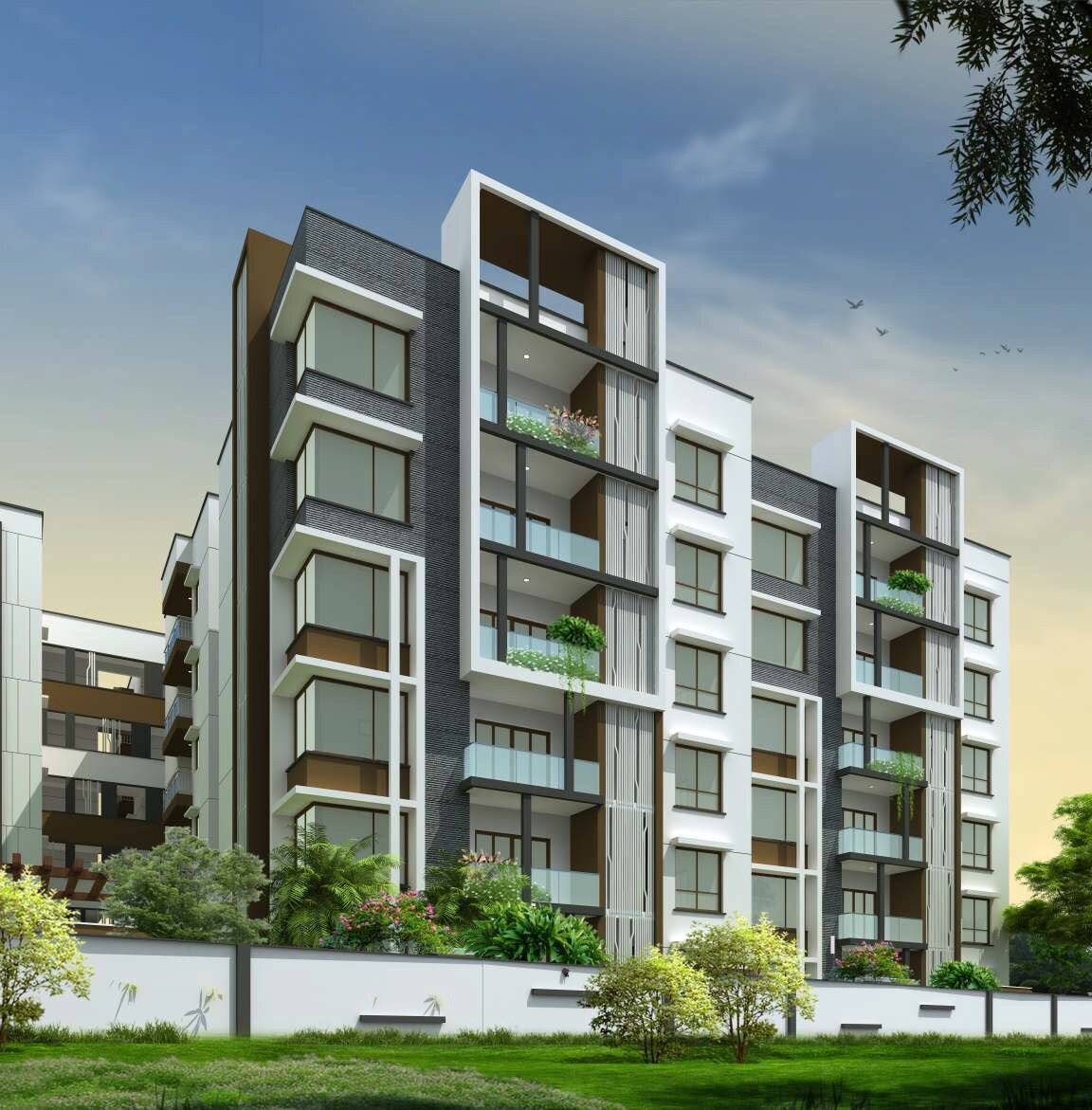 Shanta Sriram Blue Birds Habitat Apartment Exteriors 1