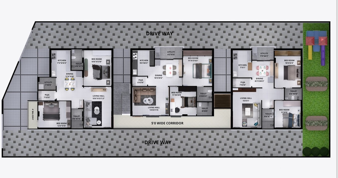 Shilpi Isha Residency Floor Plans