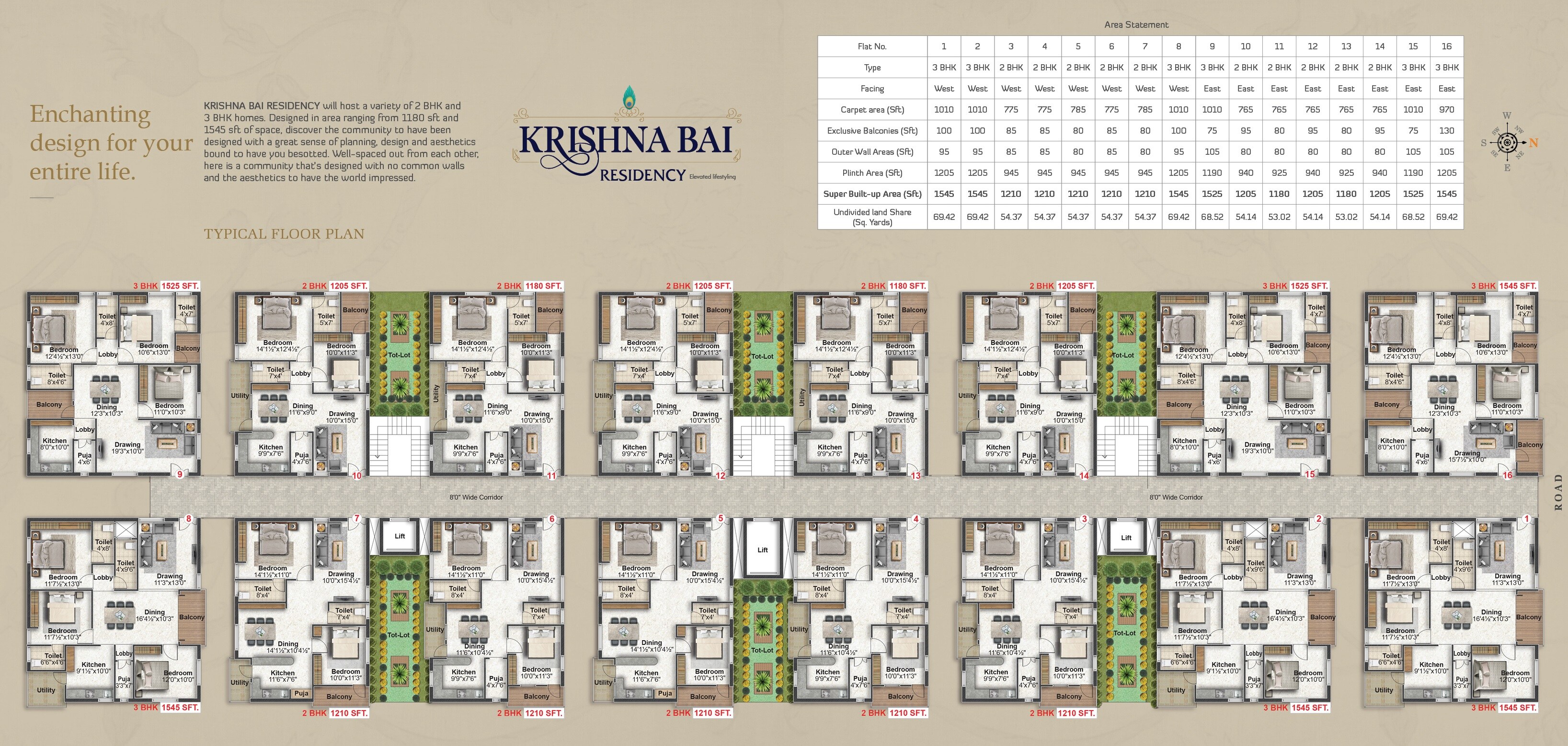 Shiva Krishna Bai Residency Floor Plans