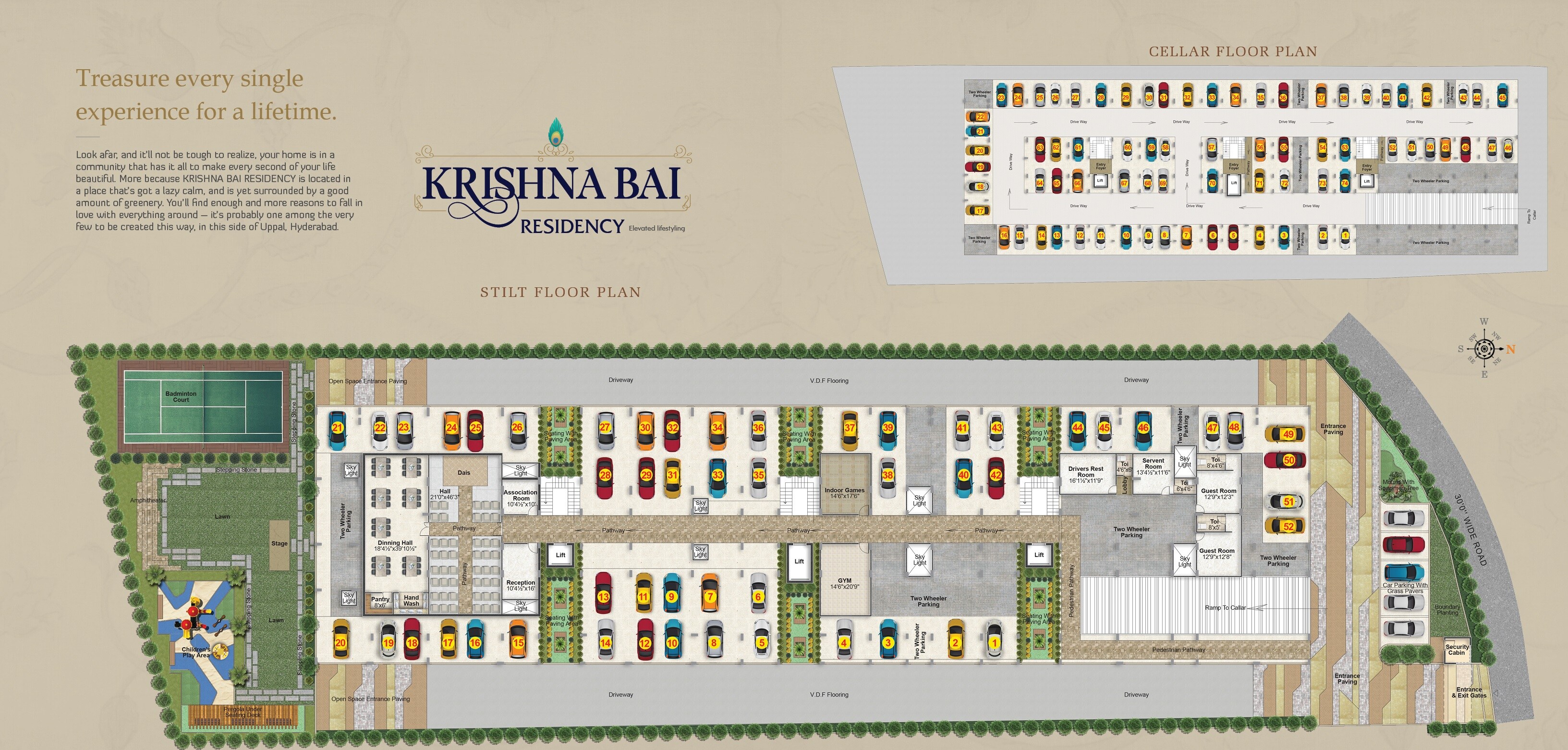 Shiva-Krishna-Bai-Residency_a collage of photos of various types of objects